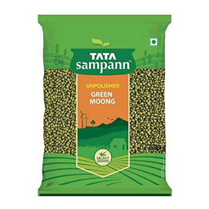 Tata Sampann Split Unpolished Green Moong Dal (Chilka)